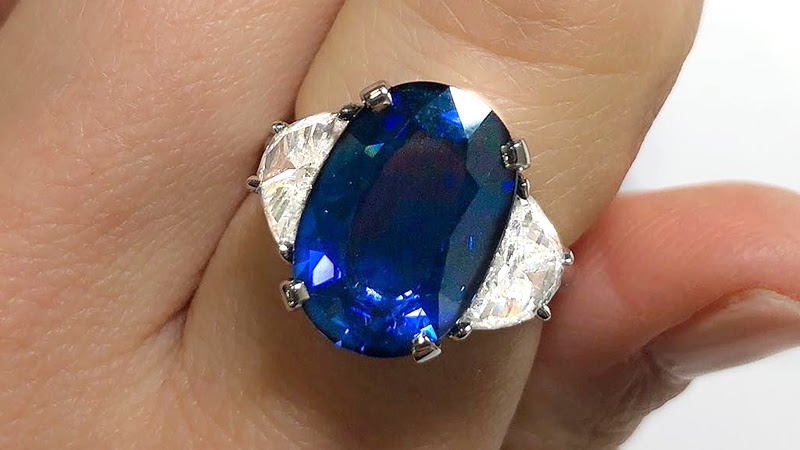morerd engagement rings - buy natural blue sapphire and diamond ring